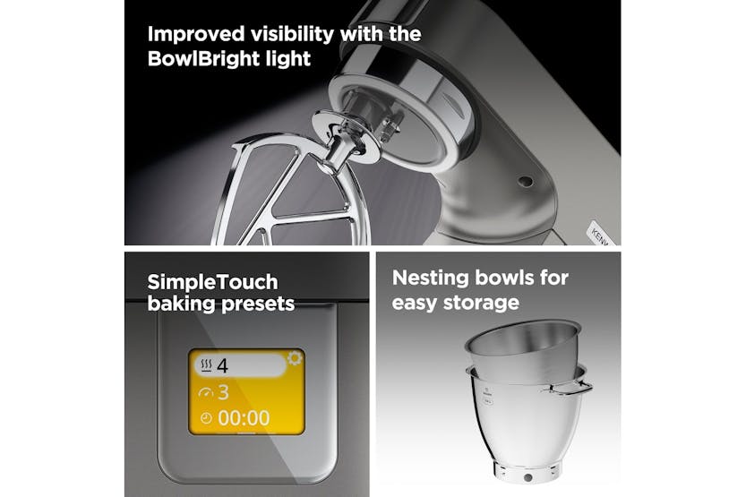 Kenwood Titanium Chef Patissier XL Mixer | KWL900.004SI | Silver Kenwood Titanium Chef Patissier XL Mixer | KWL900.004SI | Silver