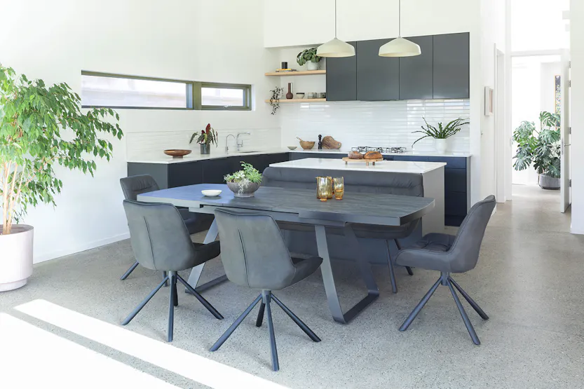 Bas Dining Chair | Swivel | Grey Bas Dining Chair | Swivel | Grey