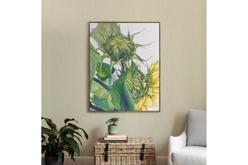 Stone Framed Canvas Wall Art | Fern | 143 x 114 cm Stone Framed Canvas Wall Art | Fern | 143 x 114 cm