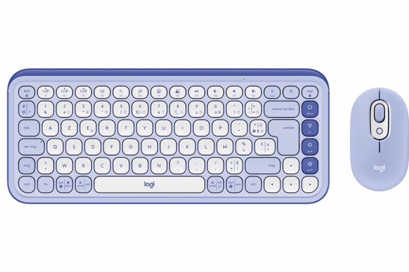 Logitech POP Icon Combo Wireless Keyboard and Mouse | Lilac Logitech POP Icon Combo Wireless Keyboard and Mouse | Lilac