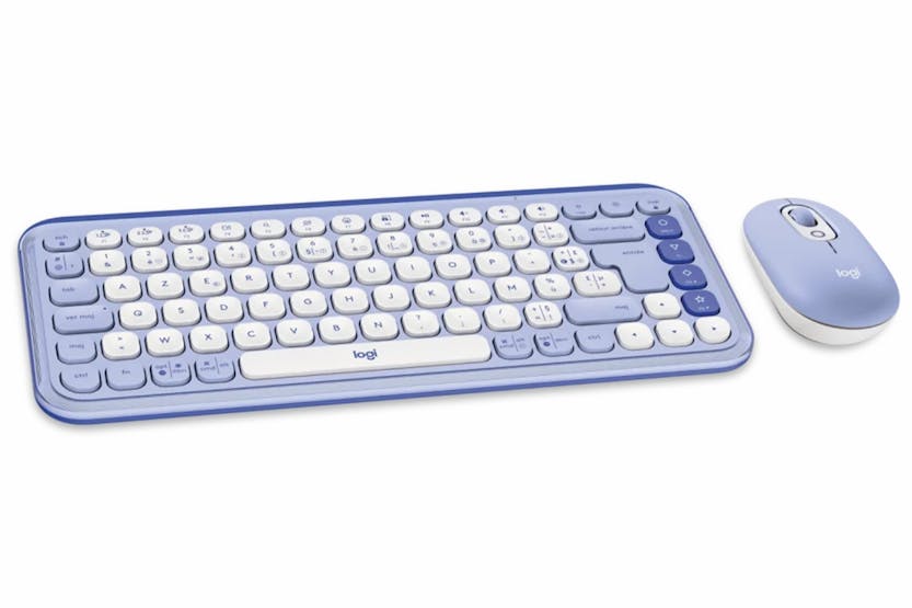 Logitech POP Icon Combo Wireless Keyboard and Mouse | Lilac Logitech POP Icon Combo Wireless Keyboard and Mouse | Lilac