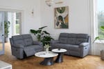 Shelli 2 Seater Sofa | Manual Recliner | Grey Shelli 2 Seater Sofa | Manual Recliner | Grey