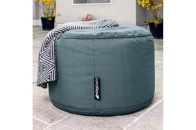 Elephant Ulko Dot Outdoor Footstool | Teal Elephant Ulko Dot Outdoor Footstool | Teal