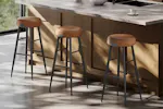 Vasagle Bar Stools | Echo Collection | High | Caramel Brown | Set of 2 Vasagle Bar Stools | Echo Collection | High | Caramel Brown | Set of 2