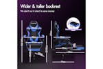Elfordson Massage Gaming Chair with Lumbar Cushion | Blue Elfordson Massage Gaming Chair with Lumbar Cushion | Blue