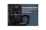 Elfordson 2-Point Massage Office Chair with Footrest | Black Elfordson 2-Point Massage Office Chair with Footrest | Black