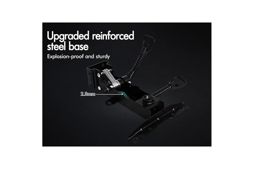 Elfordson 2-Point Massage Office Chair with Footrest | Black Elfordson 2-Point Massage Office Chair with Footrest | Black