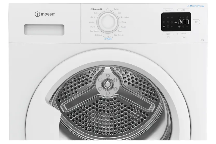 Indesit 9kg Heat Pump Tumble Dryer | IDHE90WIRE Indesit 9kg Heat Pump Tumble Dryer | IDHE90WIRE