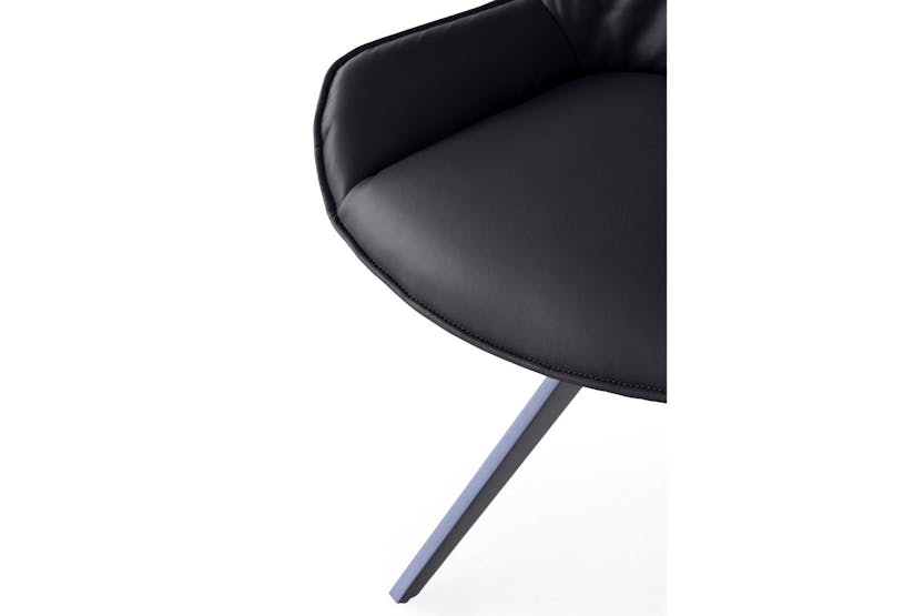 Kayleigh Dining Chair | Swivel | Leather | Black Kayleigh Dining Chair | Swivel | Leather | Black