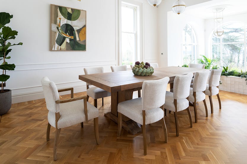 Pryce Carver Dining Chair | Monastery Leg Pryce Carver Dining Chair | Monastery Leg