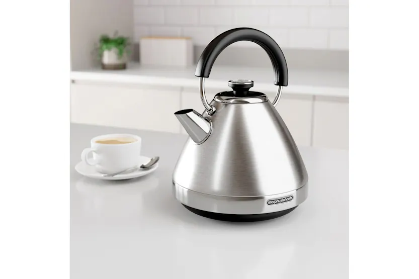 Morphy Richards 1.5L Venture Pyramid Kettle | Silver |100130 Morphy Richards 1.5L Venture Pyramid Kettle | Silver |100130