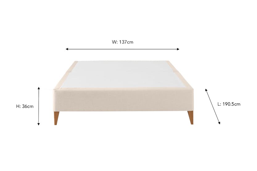 Briody | Ora Base with Natural Leg | Double | 4ft6 | Colour Options Briody | Ora Base with Natural Leg | Double | 4ft6 | Colour Options