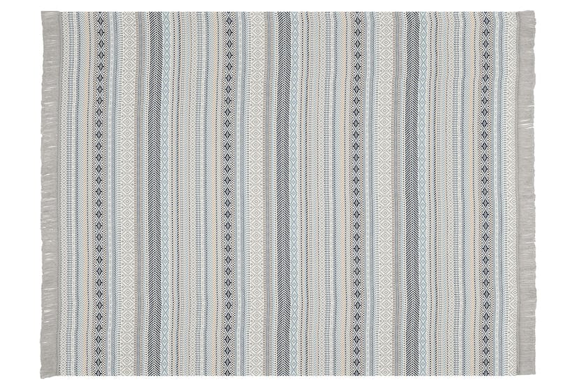 Kian Stripe Blanket | Blue | 140 x 180 cm Kian Stripe Blanket | Blue | 140 x 180 cm