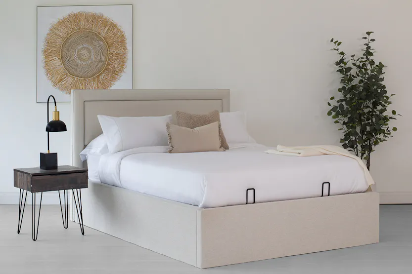 Motion Bed Ottoman N700 | King | 5ft | Beige Motion Bed Ottoman N700 | King | 5ft | Beige