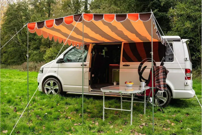 Retro Campervan Shade Canopy | Olpro | Orange Brown | Large Retro Campervan Shade Canopy | Olpro | Orange Brown | Large
