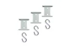 Awning Rail Hanger With S Hook 6pcs 6mm 4mm | Campervan Camping Accessory | Durable Polymer Material | Size 54x50mm Awning Rail Hanger With S Hook 6pcs 6mm 4mm | Campervan Camping Accessory | Durable Polymer Material | Size 54x50mm