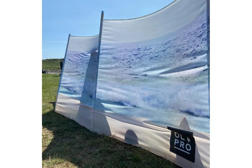Beach 5 Pole Windbreak | Wooden Poles Beach 5 Pole Windbreak | Wooden Poles