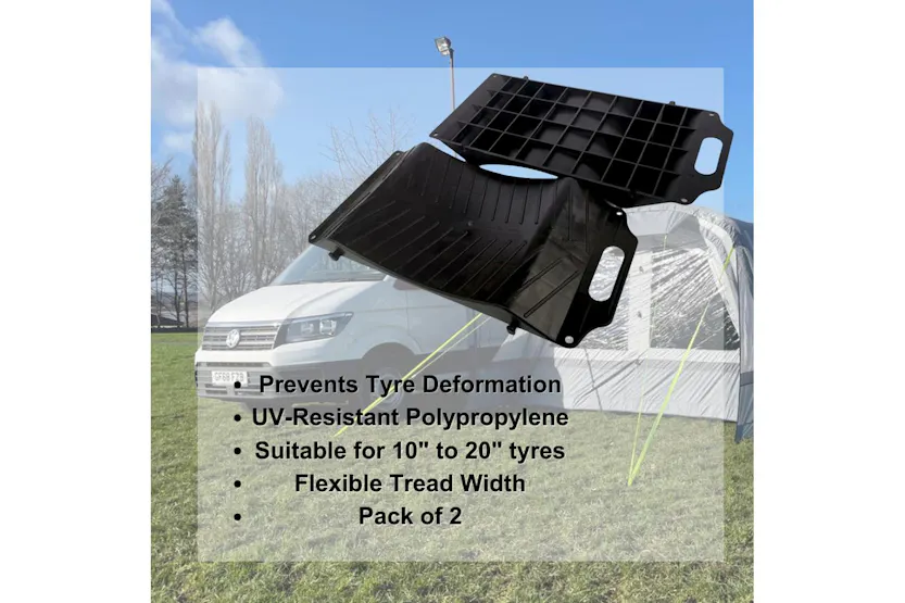 Tyre Savers Pack Of 2 | Tyre Protecting Ramps | Polypropylene | 44cm X 22cm Tyre Savers Pack Of 2 | Tyre Protecting Ramps | Polypropylene | 44cm X 22cm