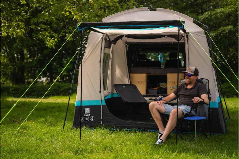 Snug Poled Tailgate Campervan Awning | Polyester | Drive-away Snug Poled Tailgate Campervan Awning | Polyester | Drive-away