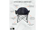 Olympus Xl Camping Chair | Steel Frame | Black & Green Olympus Xl Camping Chair | Steel Frame | Black & Green