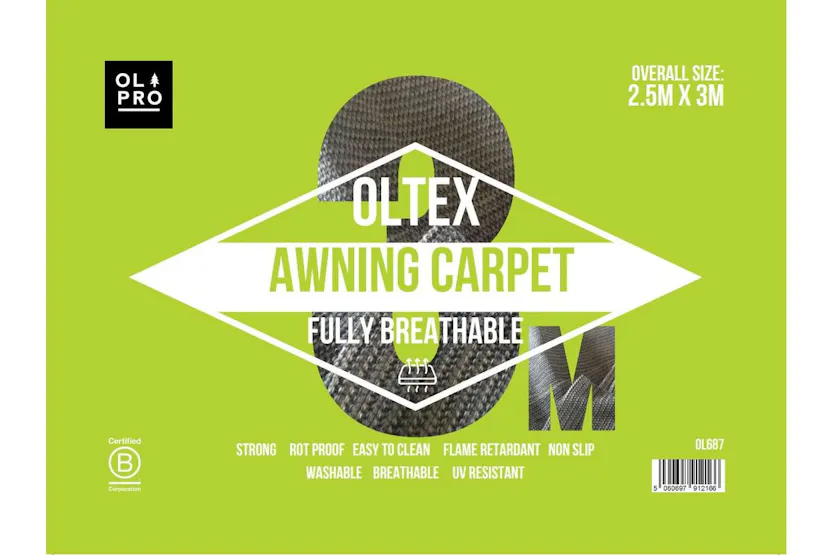 Oltex Breathable Awning Groundsheet | Camping Accessory | 25m X 3m - Blue Oltex Breathable Awning Groundsheet | Camping Accessory | 25m X 3m - Blue