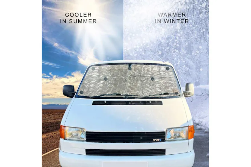 Vw T4 Internal Silver Blind Set | Camper Van Coverage | Thermal Vw T4 Internal Silver Blind Set | Camper Van Coverage | Thermal