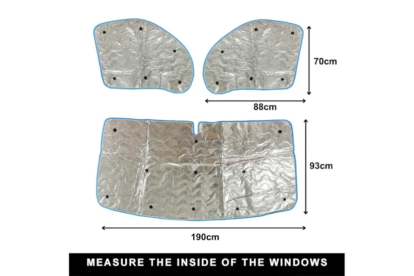 Universal Internal Thermal Motorhome Blind | Camper Van Accessory | Fits Peugeot Boxer, Fiat Ducato, Ford Transit, Mercedes Sprinter Universal Internal Thermal Motorhome Blind | Camper Van Accessory | Fits Peugeot Boxer, Fiat Ducato, Ford Transit, Mercedes Sprinter