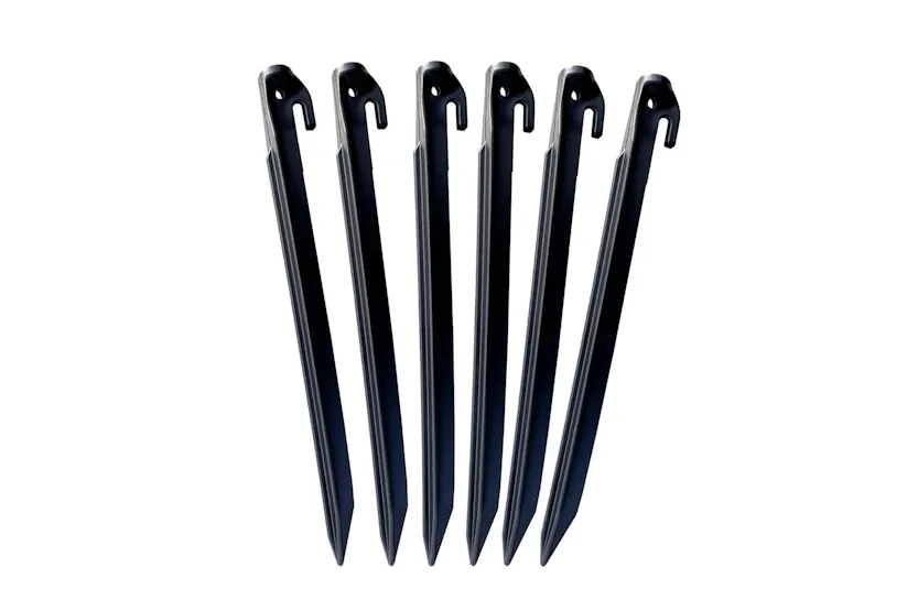 Pack Of 6 Extra Long 30cm Nylon Tent Peg | Camping Accessory | Durable Nylon Pack Of 6 Extra Long 30cm Nylon Tent Peg | Camping Accessory | Durable Nylon