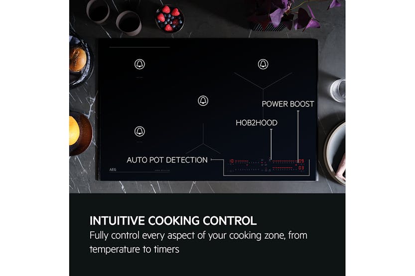 AEG 7000 Series SenseBoil 80cm Built-in Induction Hob | NII84B10AB AEG 7000 Series SenseBoil 80cm Built-in Induction Hob | NII84B10AB