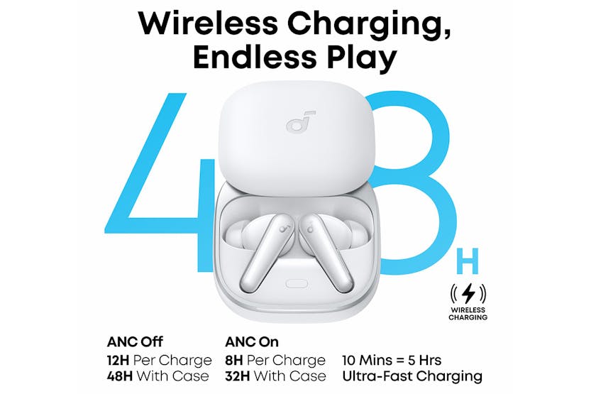 Soundcore Liberty 5 Wireless Active Noise Cancellation Earbuds | White Soundcore Liberty 5 Wireless Active Noise Cancellation Earbuds | White