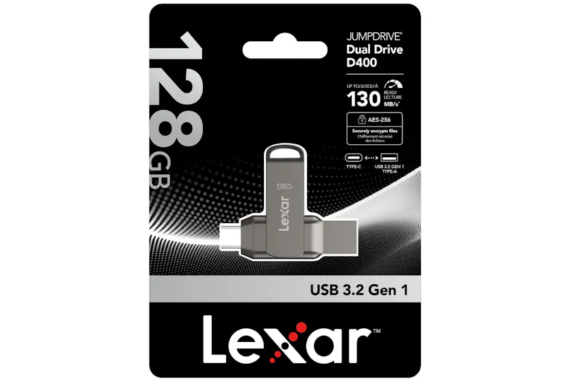 Lexar Dual Type-C And Type-A 3.1 USB Flash Drive | 128GB Lexar Dual Type-C And Type-A 3.1 USB Flash Drive | 128GB