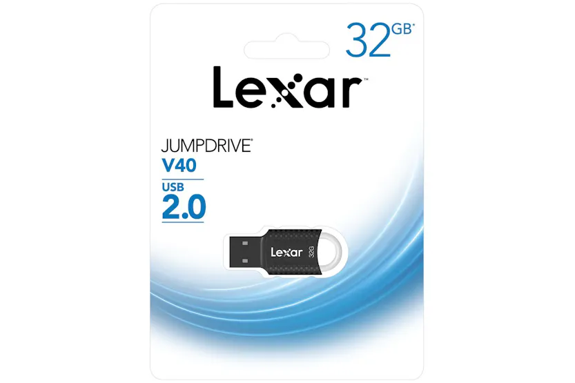 Lexar Jumpdrive V40 USB 2.0 Flash Drive | 32GB Lexar Jumpdrive V40 USB 2.0 Flash Drive | 32GB