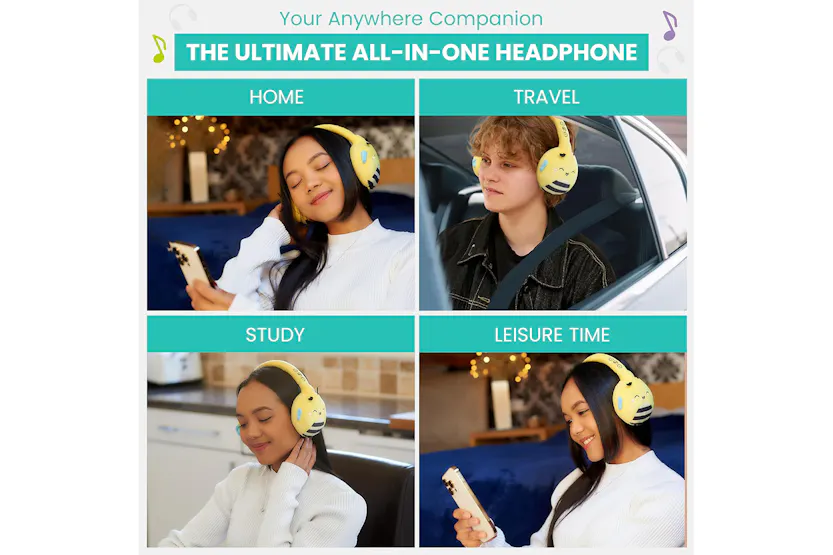 Squishmallows Sunny The Bee Plush Bluetooth Wireless Headphones Squishmallows Sunny The Bee Plush Bluetooth Wireless Headphones