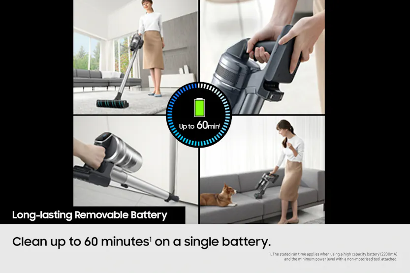 Samsung Jet 85™ Complete Cordless Stick Suction Power Vacuum Cleaner | VS20C8524TB/EU Samsung Jet 85™ Complete Cordless Stick Suction Power Vacuum Cleaner | VS20C8524TB/EU