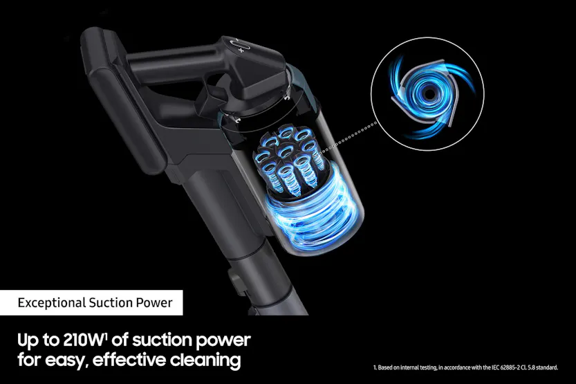 Samsung Jet 85™ Complete Cordless Stick Suction Power Vacuum Cleaner | VS20C8524TB/EU Samsung Jet 85™ Complete Cordless Stick Suction Power Vacuum Cleaner | VS20C8524TB/EU