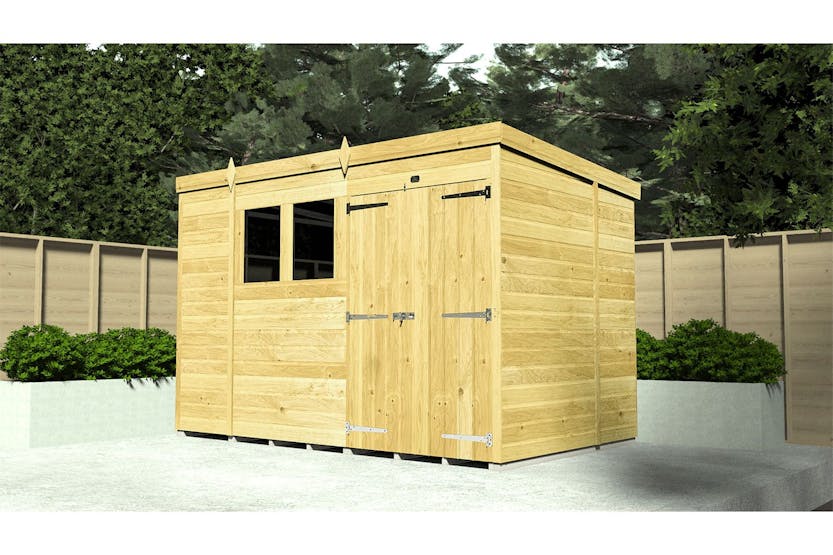 11 X 6 Pent Shed Double Door 11 X 6 Pent Shed Double Door
