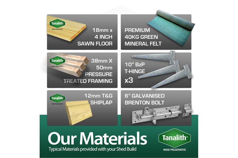 11 X 6 Pent Shed Double Door 11 X 6 Pent Shed Double Door