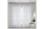 White Sheer Pair Of Plain Woven Voile Slot Top Curtain Panels 145x229cm White Sheer Pair Of Plain Woven Voile Slot Top Curtain Panels 145x229cm