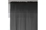 Black Sheer Pair Of Plain Woven Voile Slot Top Curtain Panels 145x229cm Black Sheer Pair Of Plain Woven Voile Slot Top Curtain Panels 145x229cm