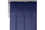 Navy Sheer Pair Of Plain Woven Voile Slot Top Curtain Panels 145x122cm Navy Sheer Pair Of Plain Woven Voile Slot Top Curtain Panels 145x122cm