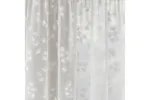 White Delila Leaf Print Pair Of Voile Panels 140x183cm White Delila Leaf Print Pair Of Voile Panels 140x183cm