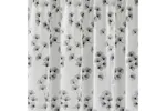 Black Delila Leaf Print Pair Of Voile Panels 140x122cm Black Delila Leaf Print Pair Of Voile Panels 140x122cm