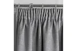 Grey Silver Tape-top Pair Of Thermal Noise Reducing Room Darkening Curtains 168x183cm Grey Silver Tape-top Pair Of Thermal Noise Reducing Room Darkening Curtains 168x183cm