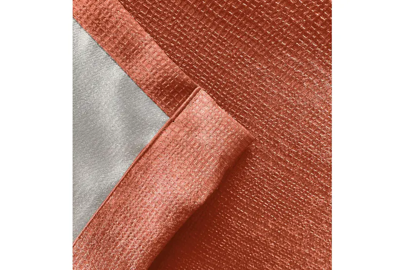 Orange Tape-top Pair Of Thermal Noise Reducing Room Darkening Curtains 117x183cm Orange Tape-top Pair Of Thermal Noise Reducing Room Darkening Curtains 117x183cm