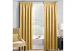 Ochre Tape-top Pair Of Thermal Noise Reducing Room Darkening Curtains 229x229cm Ochre Tape-top Pair Of Thermal Noise Reducing Room Darkening Curtains 229x229cm