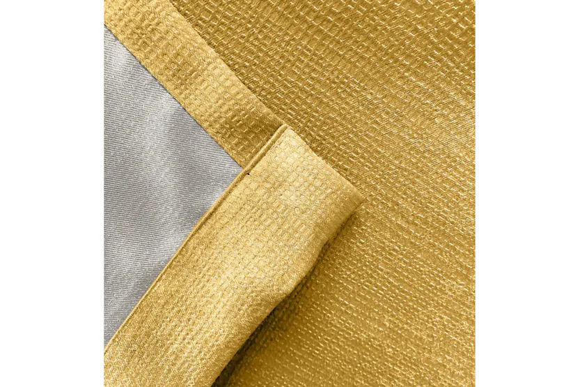 Ochre Tape-top Pair Of Thermal Noise Reducing Room Darkening Curtains 229x229cm Ochre Tape-top Pair Of Thermal Noise Reducing Room Darkening Curtains 229x229cm