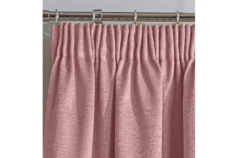 Blush Pink Tape-top Pair Of Thermal Noise Reducing Room Darkening Curtains 168x183cm Blush Pink Tape-top Pair Of Thermal Noise Reducing Room Darkening Curtains 168x183cm