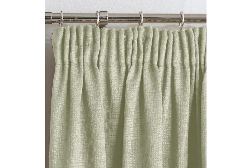 Green Tape-top Pair Of Thermal Noise Reducing Room Darkening Curtains 117x229cm Green Tape-top Pair Of Thermal Noise Reducing Room Darkening Curtains 117x229cm