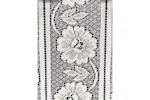 White Floral Textured Voile Louvre Vertical Pleated Window Blind Panel 193x228cm White Floral Textured Voile Louvre Vertical Pleated Window Blind Panel 193x228cm