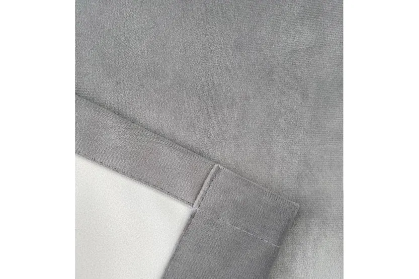 Grey Tape-top Velvet Pair Of Blackout Supersoft Thermal Curtains 168x137cm Grey Tape-top Velvet Pair Of Blackout Supersoft Thermal Curtains 168x137cm